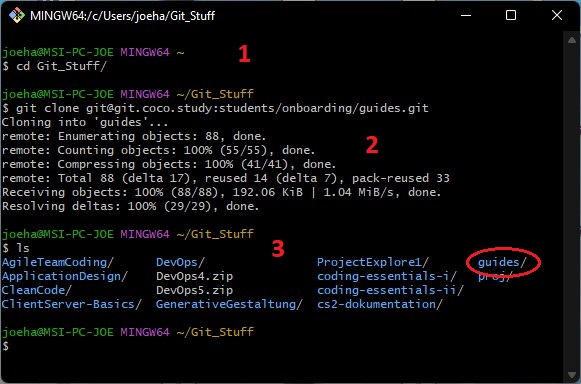 History on the GitBash